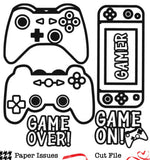 Video Game On-Free Cut File
