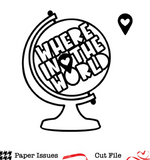 Where In The World Globe-Free Cut File