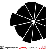 Wonky Pie Chart- Free Cut File