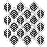 Art Deco Leaves 6x6 Stencil-Crafter's Workshop