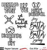 Baseball Bold-Free Cut File