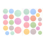 Grid Circle Cardstock Stickers-Elle's Studio