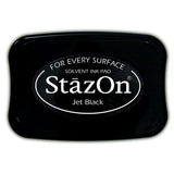 Jet Black StazOn Solvent Ink Pad