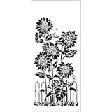 Sunflower Friends 4x9 Slimline Stencil-Crafter's Workshop