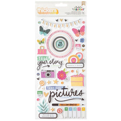 Foam Phrase Thickers Stickers-Vicki Boutin Bold + Bright