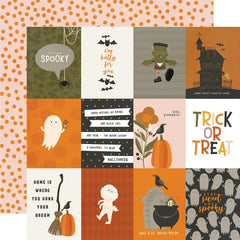 3x4 Elements 12x12 Paper-Simple Stories Faboolous Halloween