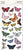 Butterfly & Floral Foam Stickers-Simple Stories Vintage Essentials Color Palette