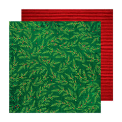 Paper 3-34031904 Green Branches 12x12 Paper-Vicki Boutin Wrapped In Ribbons