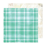 Paper 12-34031913 Green Plaid 12x12 Paper-Vicki Boutin Wrapped In Ribbons