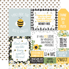 Multi Journaling Cards 12x12 Paper-Echo Park Bee Happy