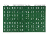 Green Large Tile Alphabet Stickers-Elle's Studio