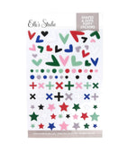 Shapes & Dots Puffy Stickers-Elle's Studio red pink green