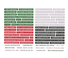 December Phrase Stickers-Elle's Studio