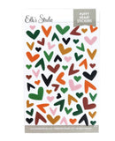 Autumn Puffy Heart Stickers-Elle's Studio orange green