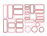 Red & Pink Label Stickers-Elle's Studio