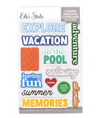 Summer Memories Chipboard Stickers-Elle's Studio