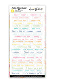 Berry Sweet White Word Stickers Pretty Little Studio You Are My Sunshine