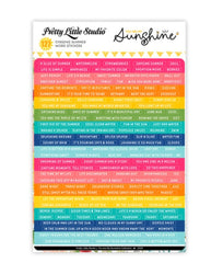 Chasing Summer Color Word Stickers Pretty Little Studio You Are My Sunshine