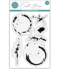 Ink and Coffee Stains Stamp Set- Craft Consortium