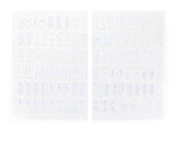 Large White Puffy Alphabet Stickers-Elle's Studio