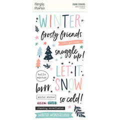 Foam Stickers-Simple Stories Winter Wonder