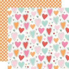 Happy Heart Day 12x12 Paper-Simple Stories Heartstrings