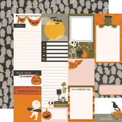 Journal Elements 12x12 Paper-Simple Stories Faboolous Halloween