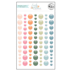 Lovely Blooms Enamel Dots Stickers-Pinkfresh Studio