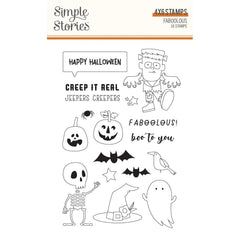 Clear Stamps-Simple Stories Faboolous Halloween