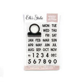 Monthly & Daily Tab Stamp Set-Elle's Studio