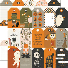 Tag Elements 12x12 Paper-Simple Stories Faboolous Halloween