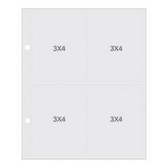 3x4 Horizontal Pocket Page Refills for 6x8 -Simple Stories Sn@p Snap