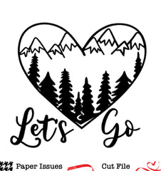 A Heart for the Outdoors-Free Cut File