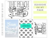 The Beach Is Calling Free Printable File