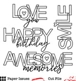 Awesome Memories-Free Cut File