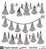Beaded Charms and Tassels-Free Cut File