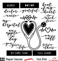 Beat Of My Heart-Nurse-Free Cut File