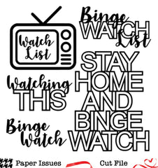 Binge Watch-Free Cut File