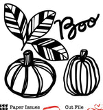 Boo Pumpkins-Free Cut File