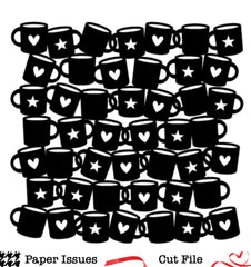 Caffeinated Cups-Free Cut File