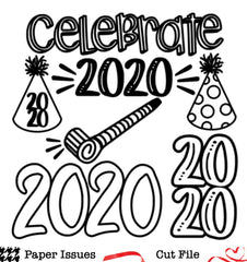 Celebrate 2020-Free Cut File