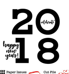 Celebrate 2018-Free Cut File