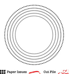 Concentric Dotty Rings-Free Cut File
