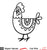 Cute Chicken-Free Cut File