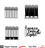 Dexcember Candles-Free Cut File