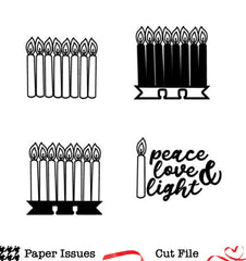 Dexcember Candles-Free Cut File