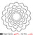 Dimensional Floral Background-Free Cut File