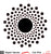Dotty Circle Background-Free Cut File