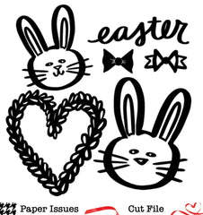 Easter Bunny Love-Free Cut File