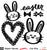 Easter Bunny Love-Free Cut File